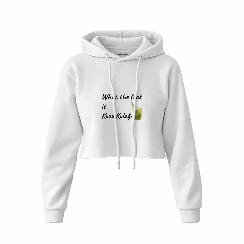 What The Fuck Is Kuzu Kulağı Crop Hoodie