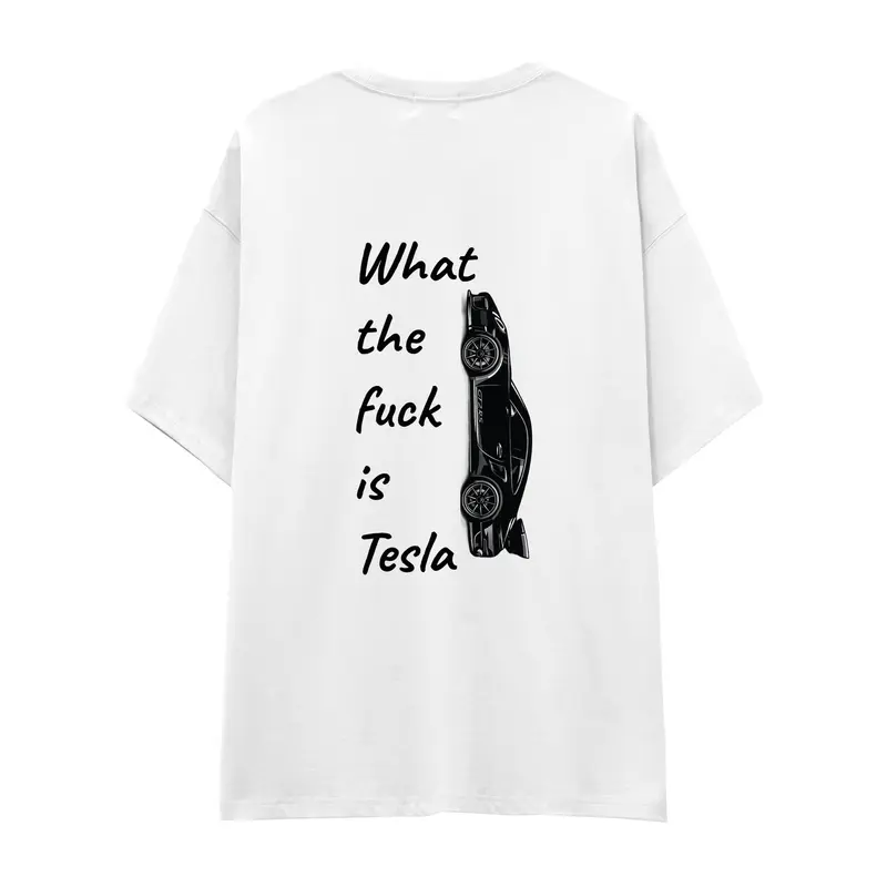 What The Fuck Is Tesla Oversize Tişört