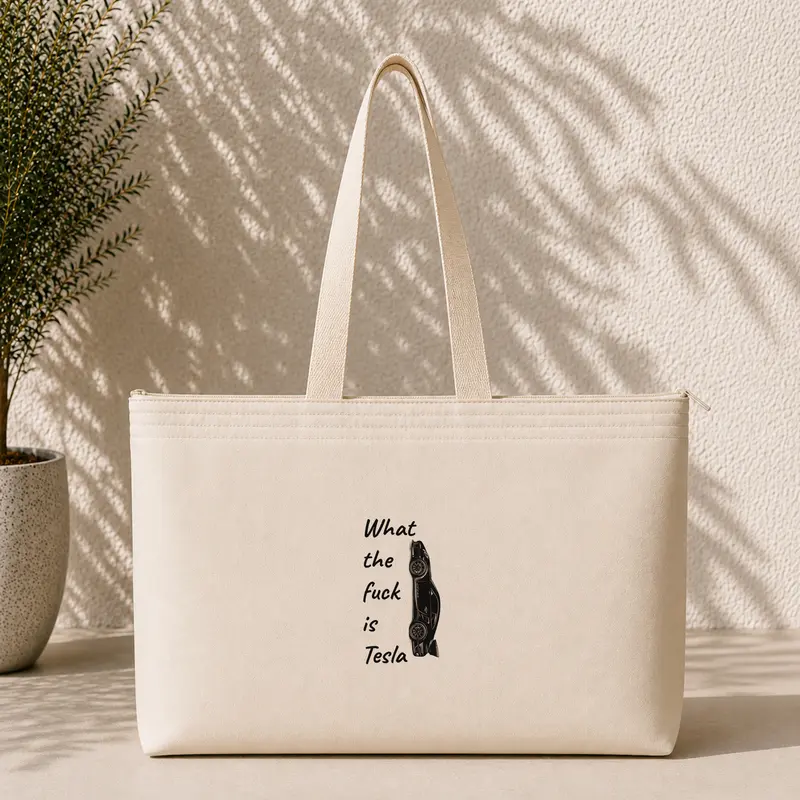 What The Fuck Is Tesla Weekend Tote Bag