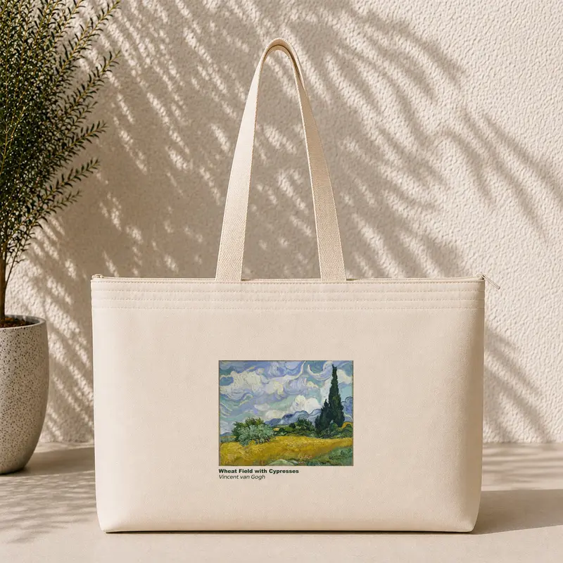 Wheat Field with Cypresses Weekend Tote Bag