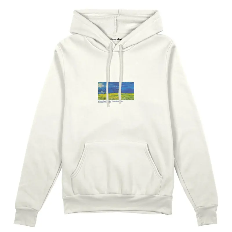 Wheatfield under Thunderclouds Oversize Hoodie