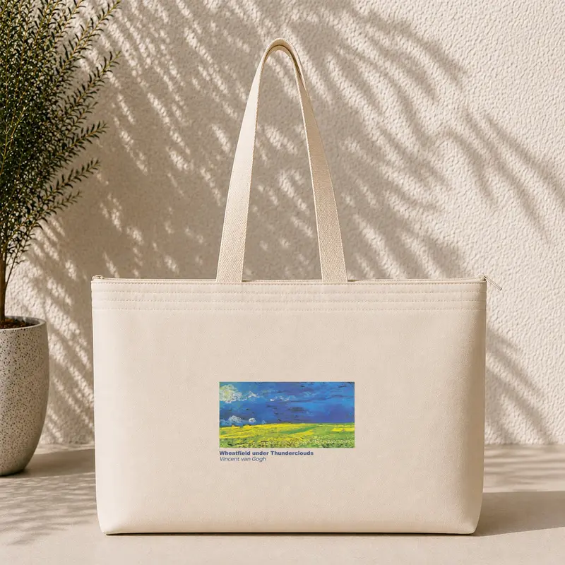 Wheatfield under Thunderclouds Weekend Tote Bag