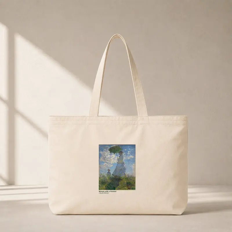 Woman with a Parasol Club Tote Bag