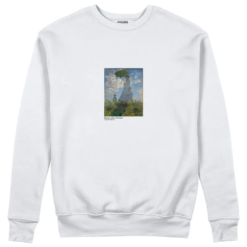 Woman with a Parasol Sweatshirt