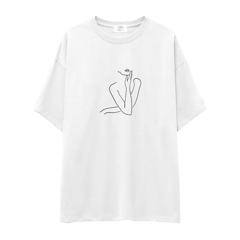 Women / Kadın Silüeti Oversize Tişört