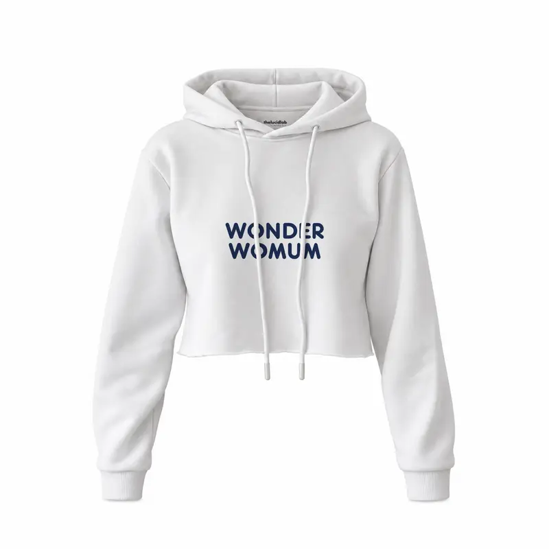 Wonderwomum Crop Hoodie