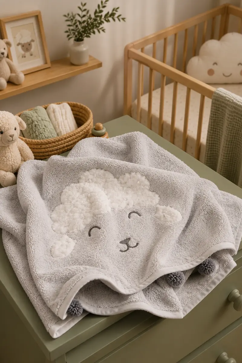 Wooly %100 Pamuk Bebek Havlusu 50x75 cm