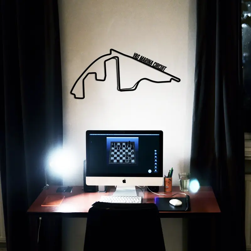 Yas Marina Circuit Metal Tablo