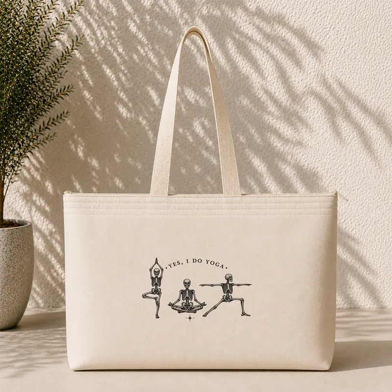 Yoga Skeletons Weekend Tote Bag