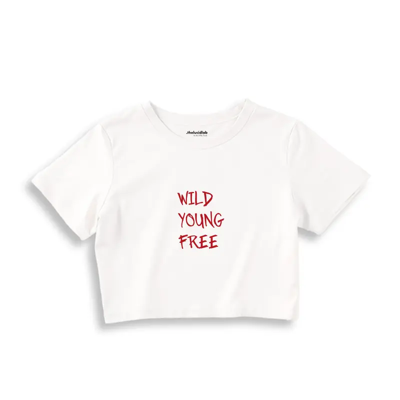 Young Wild Free Crop Tişört