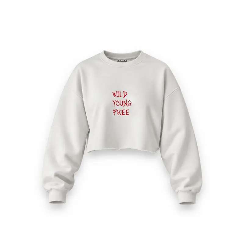 Young Wild Free Oversize Crop Sweatshirt