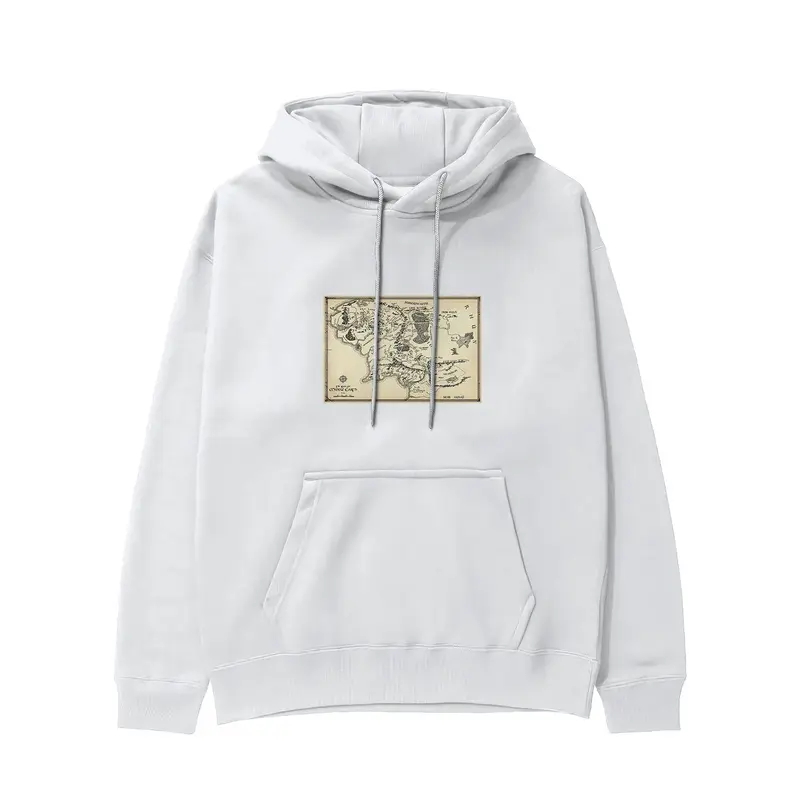 Yüzüklerin Efendisi Orta Dünya Haritası - Lord Of The Rings Hoodie
